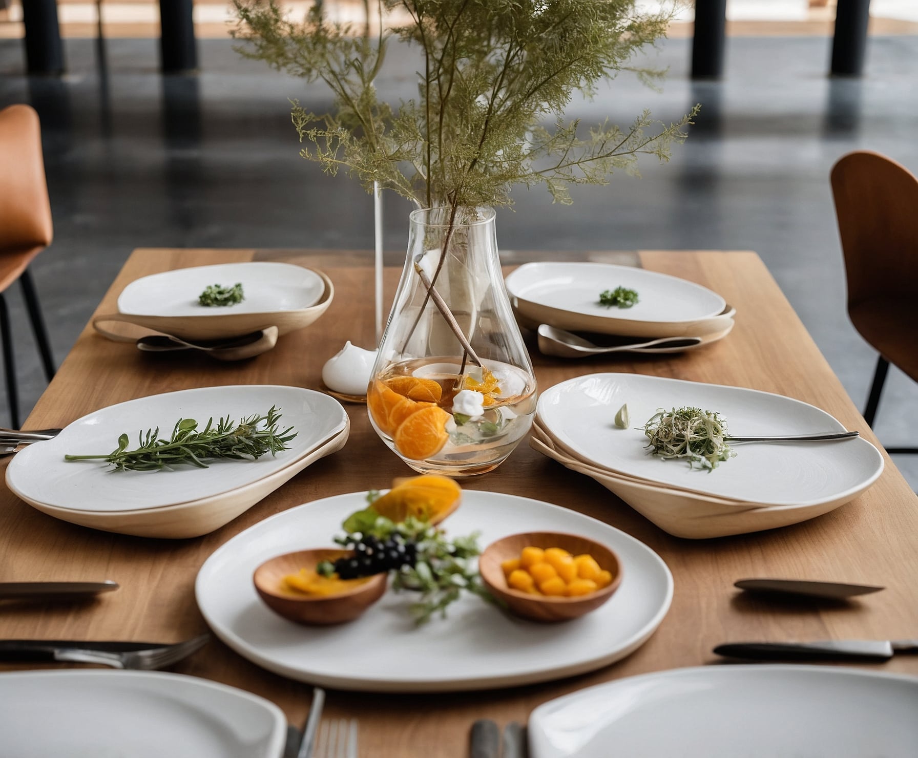 Plato gourmet con presentación exquisita