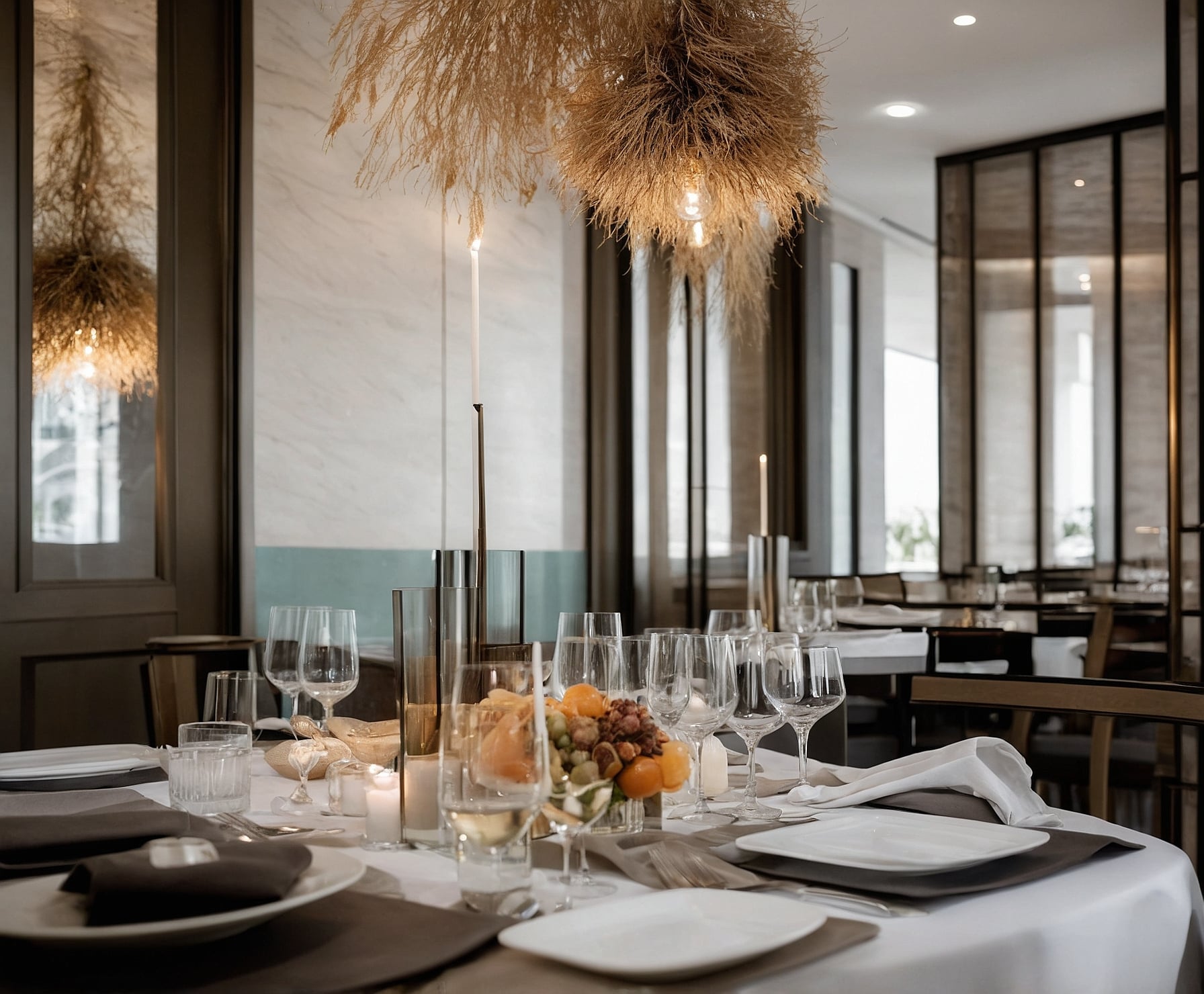 Plato gourmet en ambiente moderno y acogedor